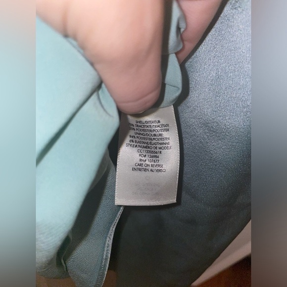 New! ALICE + OLIVIA  🩵 Harmony Drapey Mini Slip Dress in Icey Blue 🩵 Size 2 NWT! - Picture 13 of 14